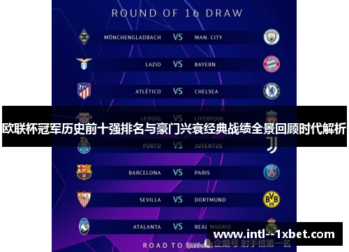 欧联杯冠军历史前十强排名与豪门兴衰经典战绩全景回顾时代解析